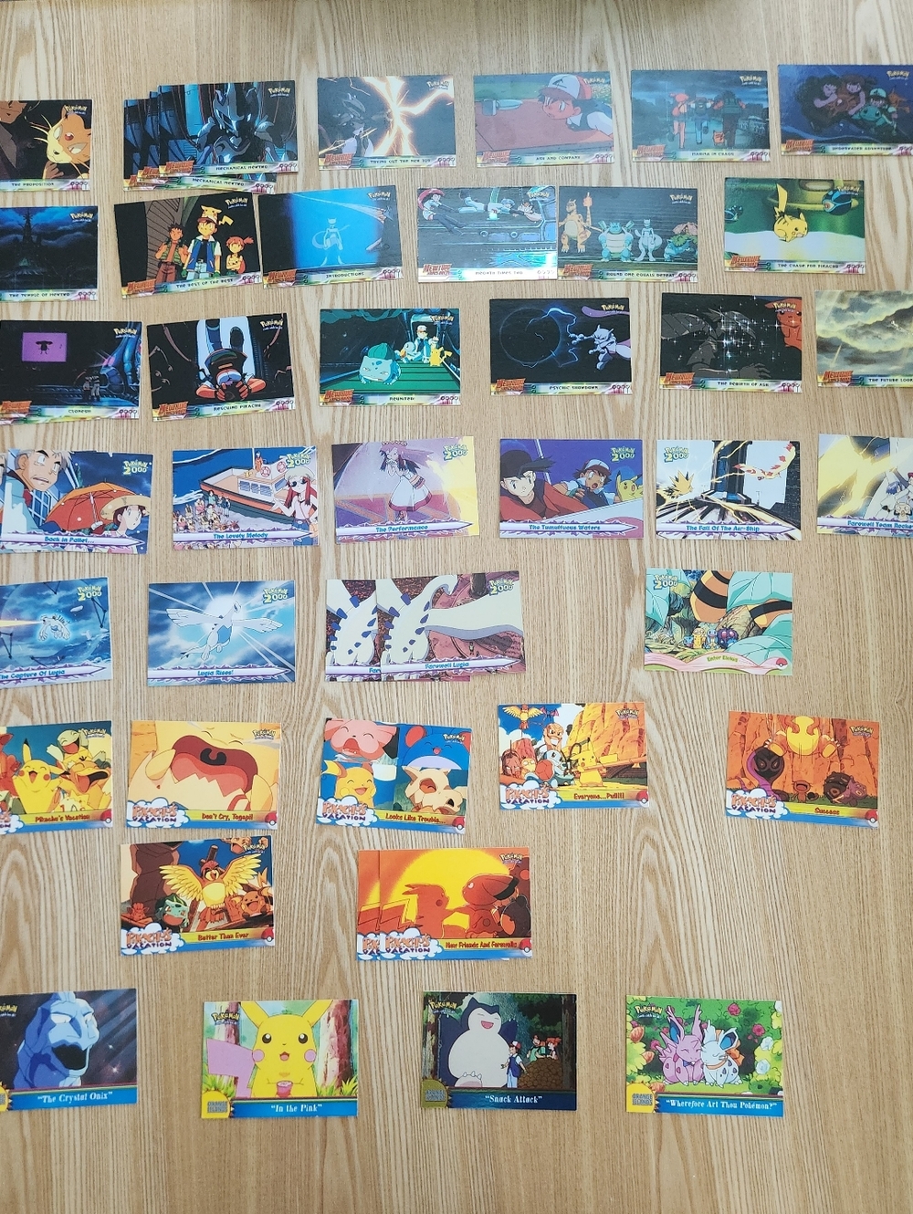 Assorted Pokémon Movie TOPPS Cards (Mewtwo Strikes Back, Pokémon The Movie 2000)